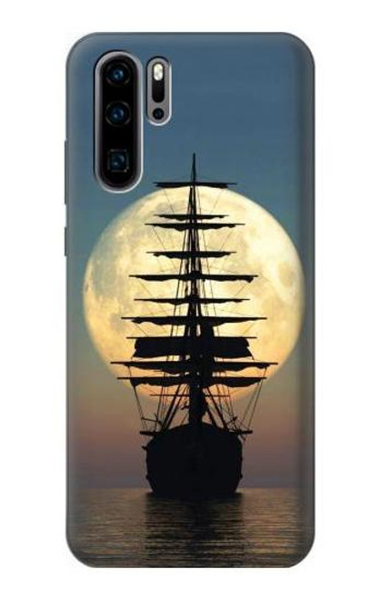 S2897 Pirate Ship Moon Night Funda Carcasa Case para Huawei P30 Pro
