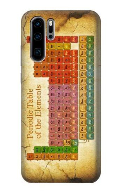 S2934 Vintage Periodic Table of Elements Funda Carcasa Case para Huawei P30 Pro