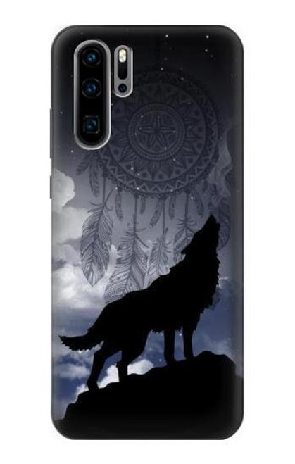 S3011 Dream Catcher Wolf Howling Funda Carcasa Case para Huawei P30 Pro