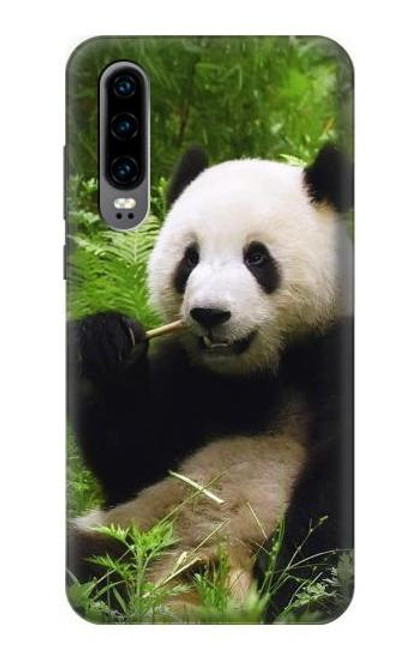 S1073 Panda Enjoy Eating Funda Carcasa Case para Huawei P30