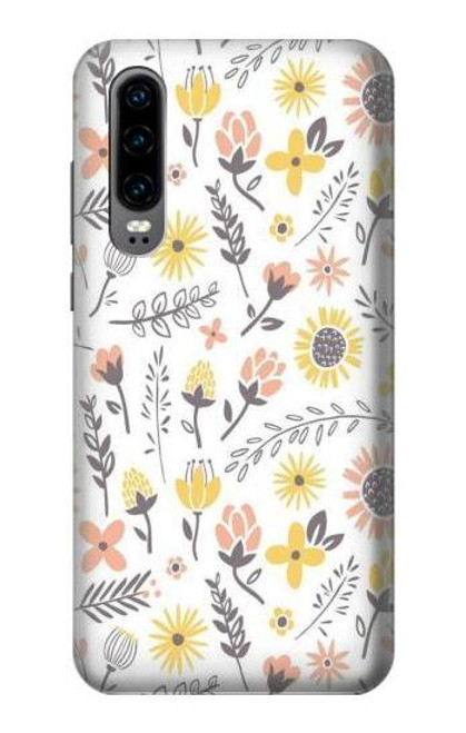 S2354 Pastel Flowers Pattern Funda Carcasa Case para Huawei P30