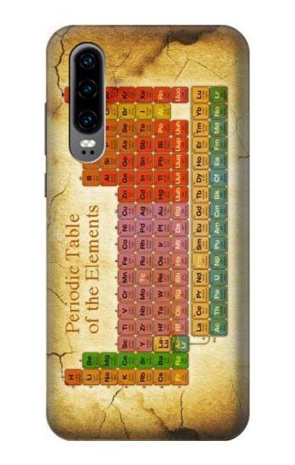 S2934 Vintage Periodic Table of Elements Funda Carcasa Case para Huawei P30