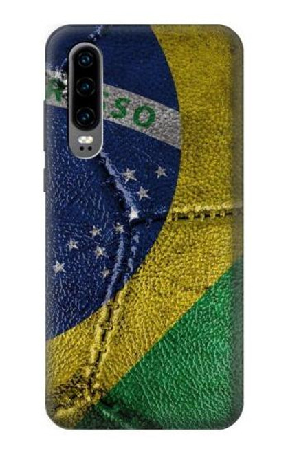 S3297 Brazil Flag Vintage Football Graphic Funda Carcasa Case para Huawei P30