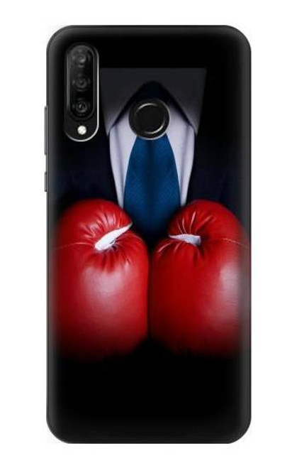 S2261 Businessman Black Suit With Boxing Gloves Funda Carcasa Case para Huawei P30 lite