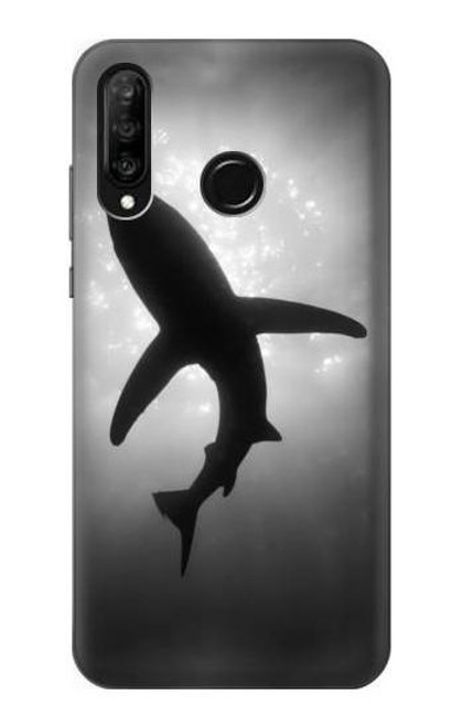 S2367 Shark Monochrome Funda Carcasa Case para Huawei P30 lite