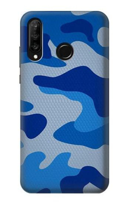 S2958 Army Blue Camo Camouflage Funda Carcasa Case para Huawei P30 lite