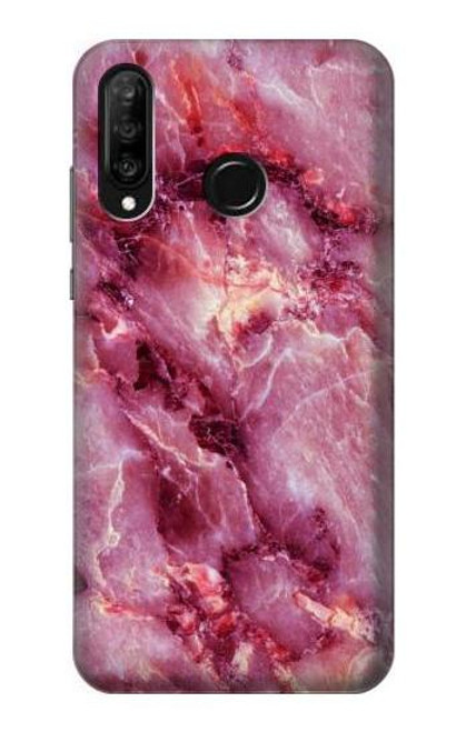 S3052 Pink Marble Graphic Printed Funda Carcasa Case para Huawei P30 lite
