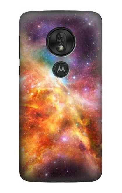 S1963 Nebula Rainbow Space Funda Carcasa Case para Motorola Moto G7 Power