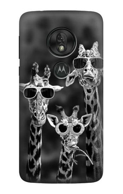 S2327 Giraffes With Sunglasses Funda Carcasa Case para Motorola Moto G7 Power