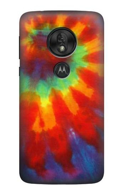 S2985 Colorful Tie Dye Texture Funda Carcasa Case para Motorola Moto G7 Power