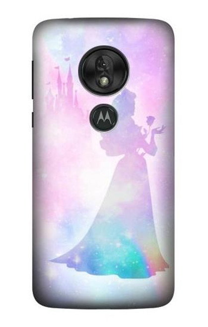 S2992 Princess Pastel Silhouette Funda Carcasa Case para Motorola Moto G7 Power