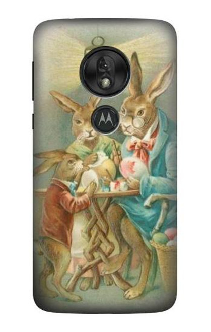 S3164 Easter Rabbit Family Funda Carcasa Case para Motorola Moto G7 Power