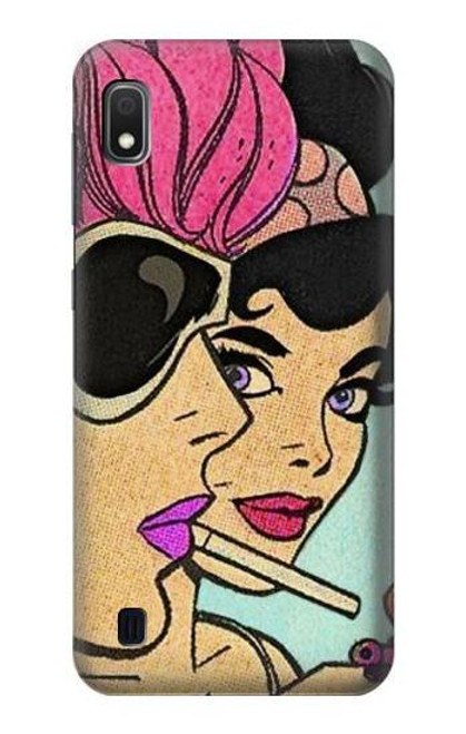 S3171 Girls Pop Art Funda Carcasa Case para Samsung Galaxy A10