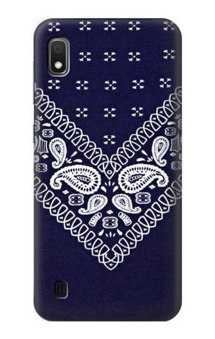 S3357 Navy Blue Bandana Pattern Funda Carcasa Case para Samsung Galaxy A10