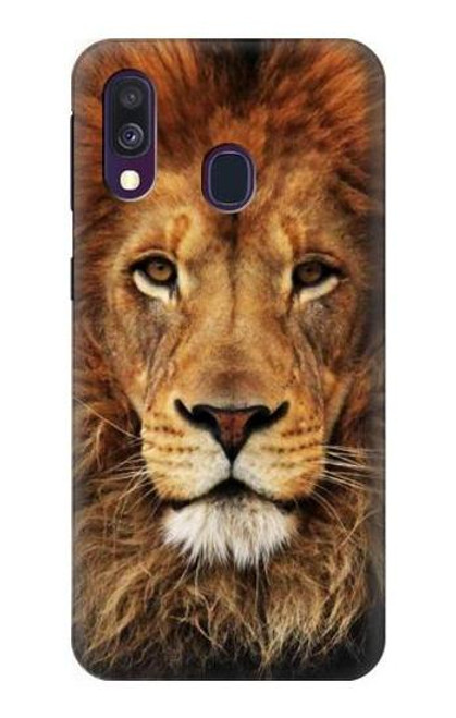 S2870 Lion King of Beasts Funda Carcasa Case para Samsung Galaxy A40