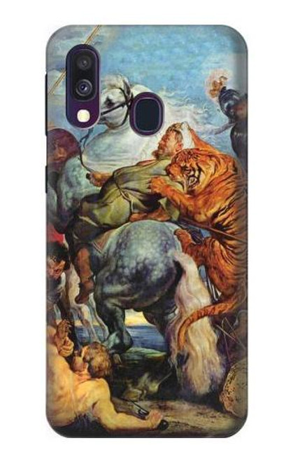 S3331 Peter Paul Rubens Tiger und Lowenjagd Funda Carcasa Case para Samsung Galaxy A40