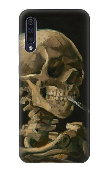 S3358 Vincent Van Gogh Skeleton Cigarette Funda Carcasa Case para Samsung Galaxy A50