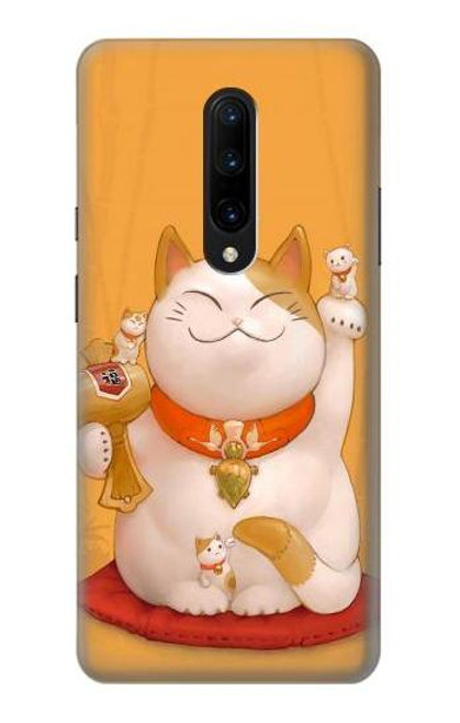 S1217 Maneki Neko Lucky Cat Funda Carcasa Case para OnePlus 7 Pro