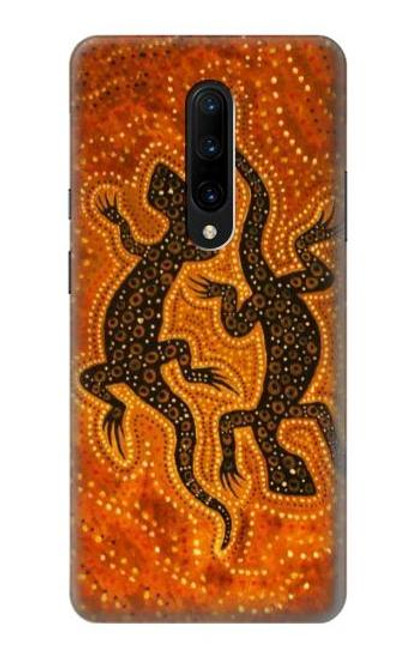 S2901 Lizard Aboriginal Art Funda Carcasa Case para OnePlus 7 Pro