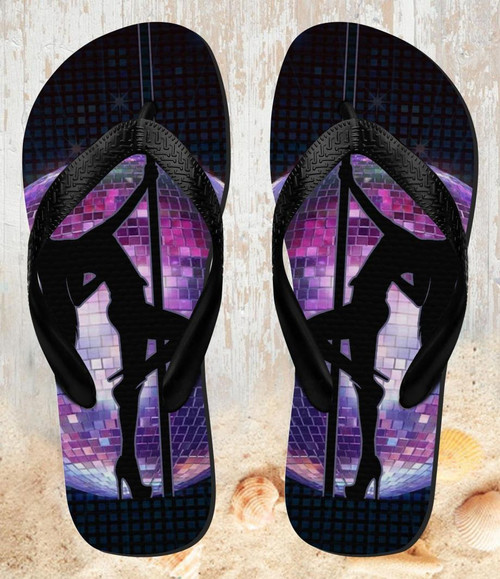 FA0517 Sexy Girl Disco Pole Dance Chanclas Flip Flop Playa y Piscina para Unisex