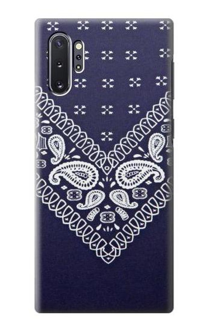 S3357 Navy Blue Bandana Pattern Funda Carcasa Case para Samsung Galaxy Note 10 Plus