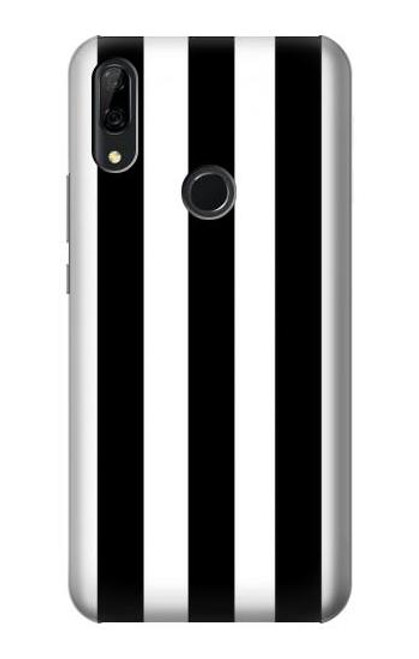 S2297 Black and White Vertical Stripes Funda Carcasa Case para Huawei P Smart Z, Y9 Prime 2019