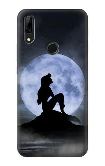 S2668 Mermaid Silhouette Moon Night Funda Carcasa Case para Huawei P Smart Z, Y9 Prime 2019
