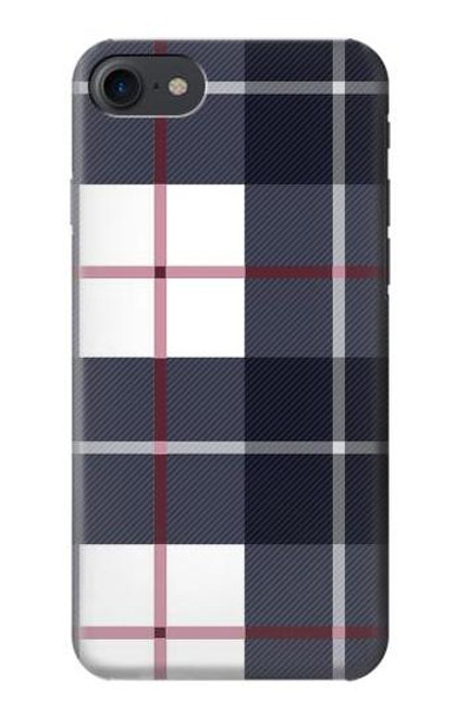 S3452 Plaid Fabric Pattern Funda Carcasa Case para iPhone 7, iPhone 8