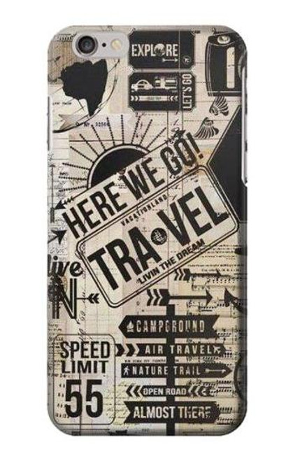 S3441 Vintage Travel Funda Carcasa Case para iPhone 6 Plus, iPhone 6s Plus