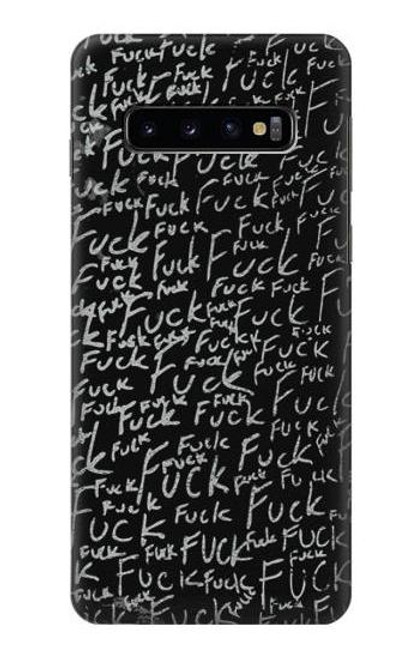 S3478 Funny Words Blackboard Funda Carcasa Case para Samsung Galaxy S10