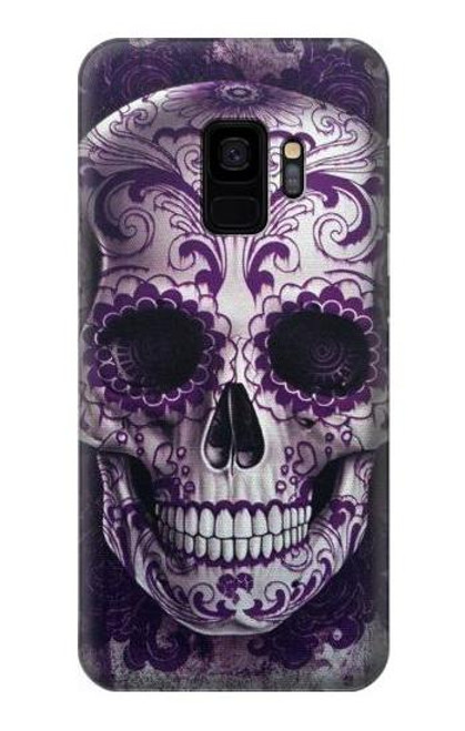 S3582 Purple Sugar Skull Funda Carcasa Case para Samsung Galaxy S9