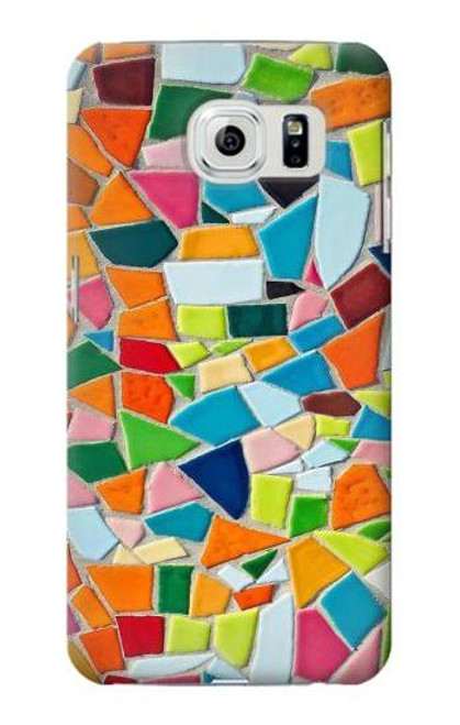 S3391 Abstract Art Mosaic Tiles Graphic Funda Carcasa Case para Samsung Galaxy S6