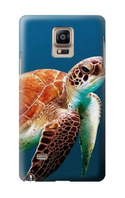 S3497 Green Sea Turtle Funda Carcasa Case para Samsung Galaxy Note 4