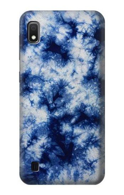 S3439 Fabric Indigo Tie Dye Funda Carcasa Case para Samsung Galaxy A10