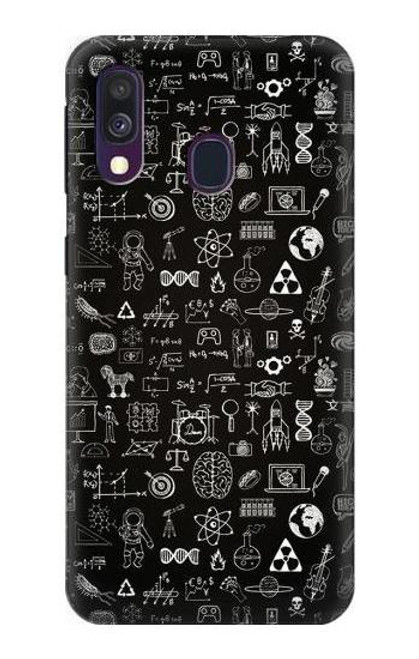 S3426 Blackboard Science Funda Carcasa Case para Samsung Galaxy A40