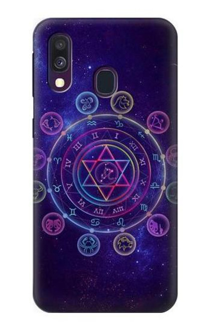 S3461 Zodiac Funda Carcasa Case para Samsung Galaxy A40