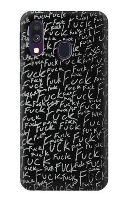 S3478 Funny Words Blackboard Funda Carcasa Case para Samsung Galaxy A40