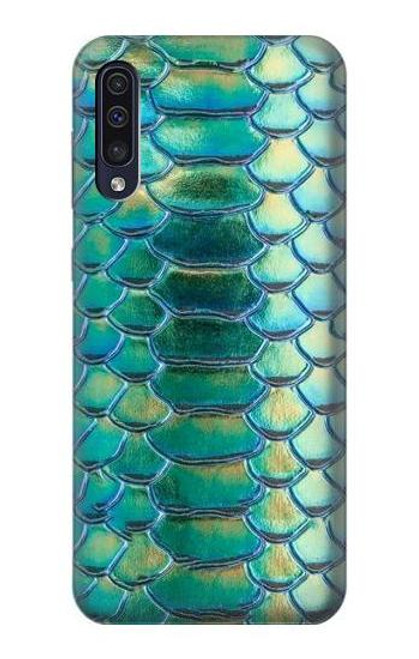 S3414 Green Snake Scale Graphic Print Funda Carcasa Case para Samsung Galaxy A70