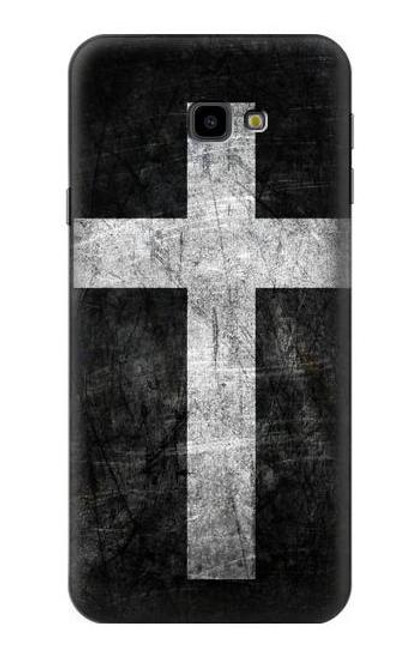 S3491 Christian Cross Funda Carcasa Case para Samsung Galaxy J4+ (2018), J4 Plus (2018)