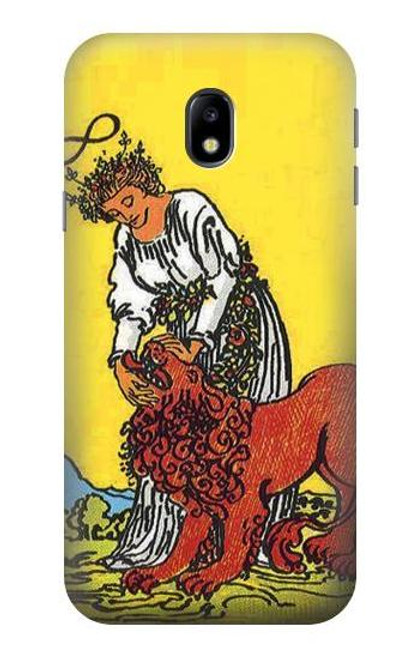 S3458 Strength Tarot Card Funda Carcasa Case para Samsung Galaxy J3 (2017) EU Version