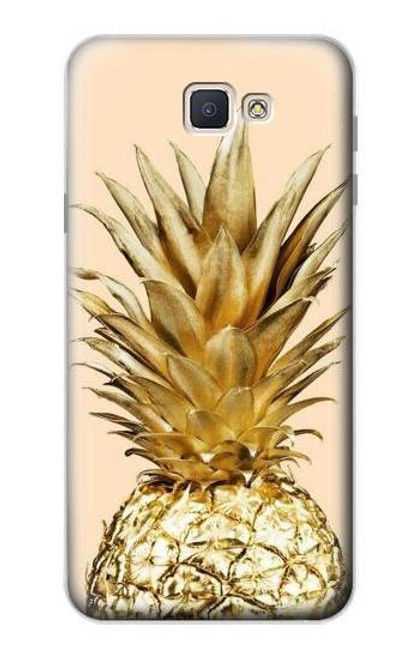 S3490 Gold Pineapple Funda Carcasa Case para Samsung Galaxy J7 Prime (SM-G610F)