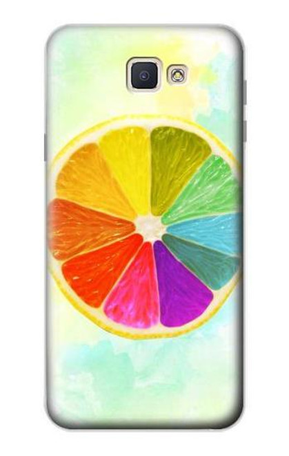 S3493 Colorful Lemon Funda Carcasa Case para Samsung Galaxy J7 Prime (SM-G610F)