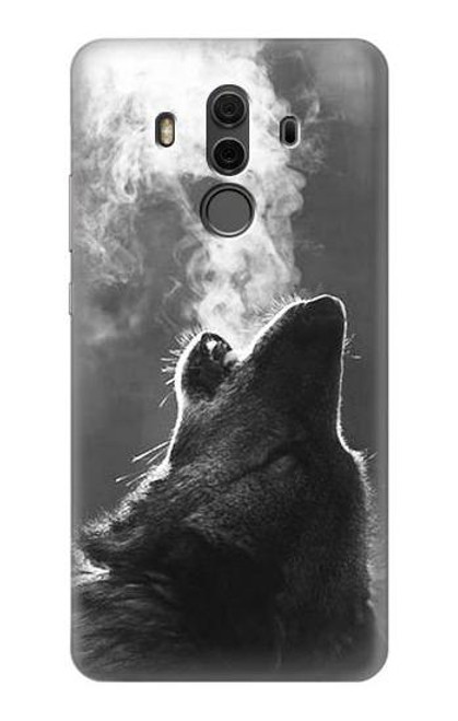 S3505 Wolf Howling Funda Carcasa Case para Huawei Mate 10 Pro, Porsche Design