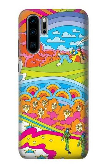 S3407 Hippie Art Funda Carcasa Case para Huawei P30 Pro