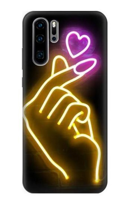 S3512 Cute Mini Heart Neon Graphic Funda Carcasa Case para Huawei P30 Pro