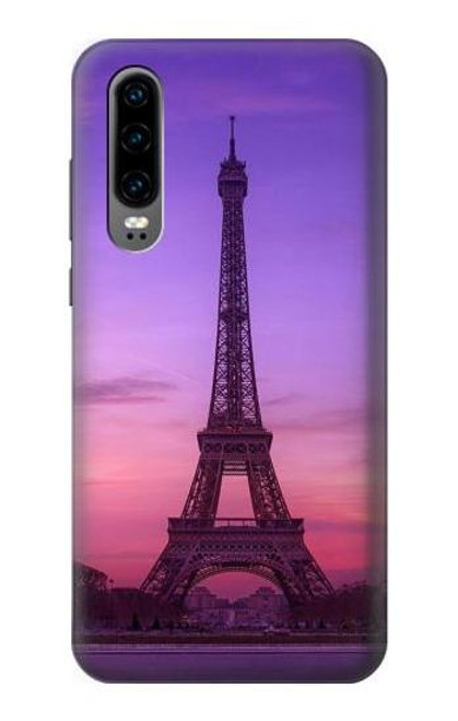 S3447 Eiffel Paris Sunset Funda Carcasa Case para Huawei P30