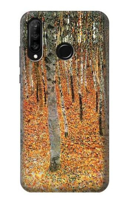 S3380 Gustav Klimt Birch Forest Funda Carcasa Case para Huawei P30 lite