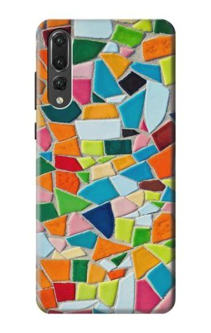 S3391 Abstract Art Mosaic Tiles Graphic Funda Carcasa Case para Huawei P20 Pro