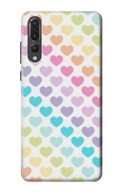 S3499 Colorful Heart Pattern Funda Carcasa Case para Huawei P20 Pro