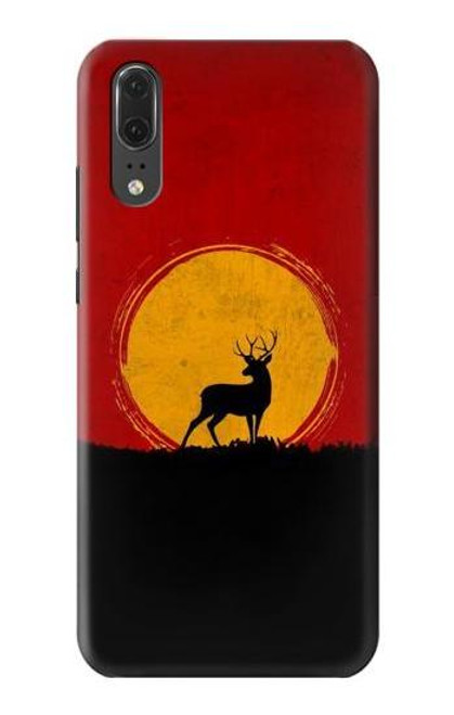 S3513 Deer Sunset Funda Carcasa Case para Huawei P20